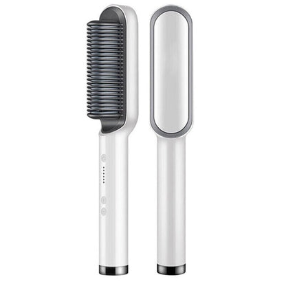2-in-1 Hair Straightening Brush - Happily Living