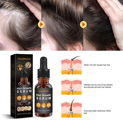 30ml Hair Growth Essence for Strong, Thick Hair Care - Happily Living