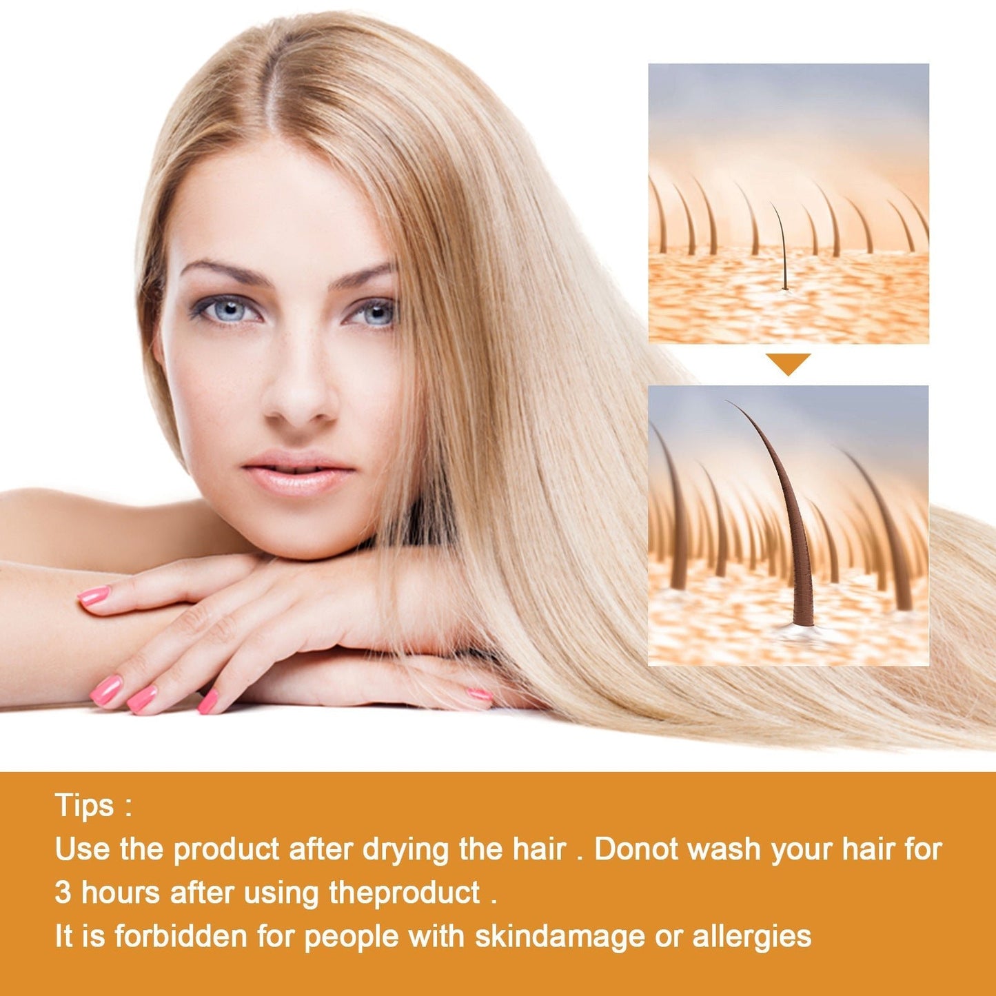 30ml Hair Growth Essence for Strong, Thick Hair Care - Happily Living