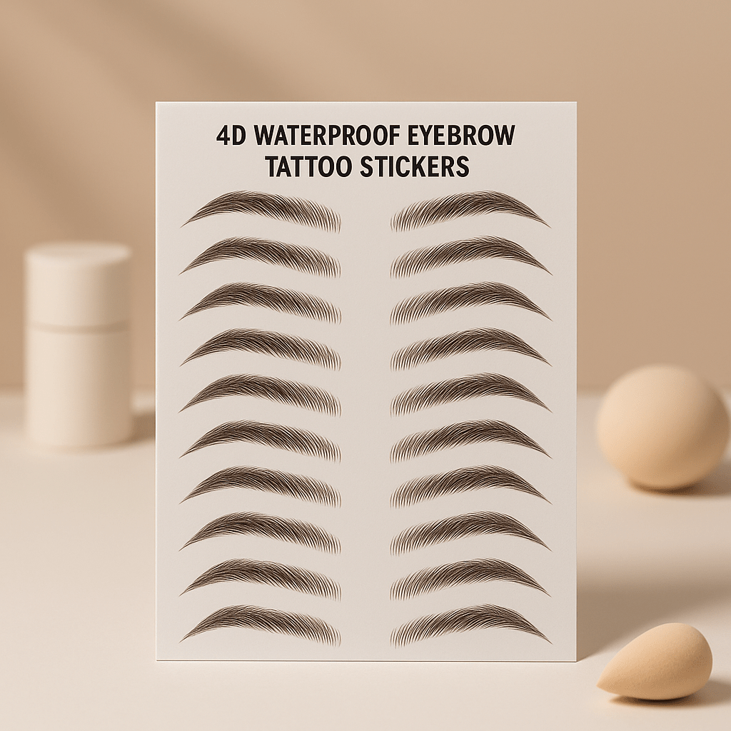4D Waterproof Eyebrow Tattoo Stickers - Happily Living