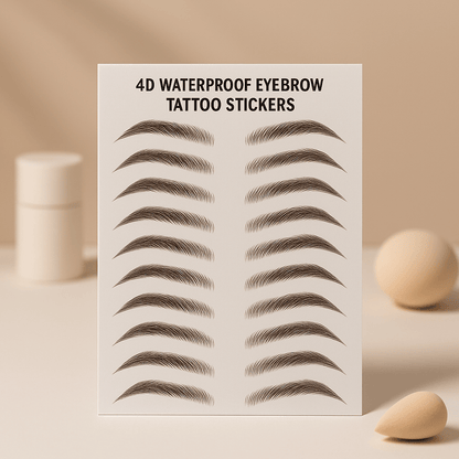 4D Waterproof Eyebrow Tattoo Stickers - Happily Living