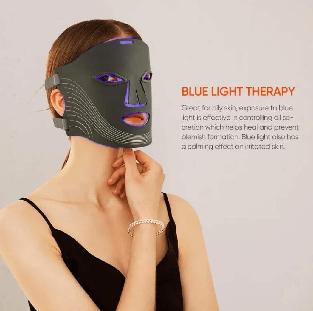 7-Color Wireless LED Therapy Face Mask - Happily Living