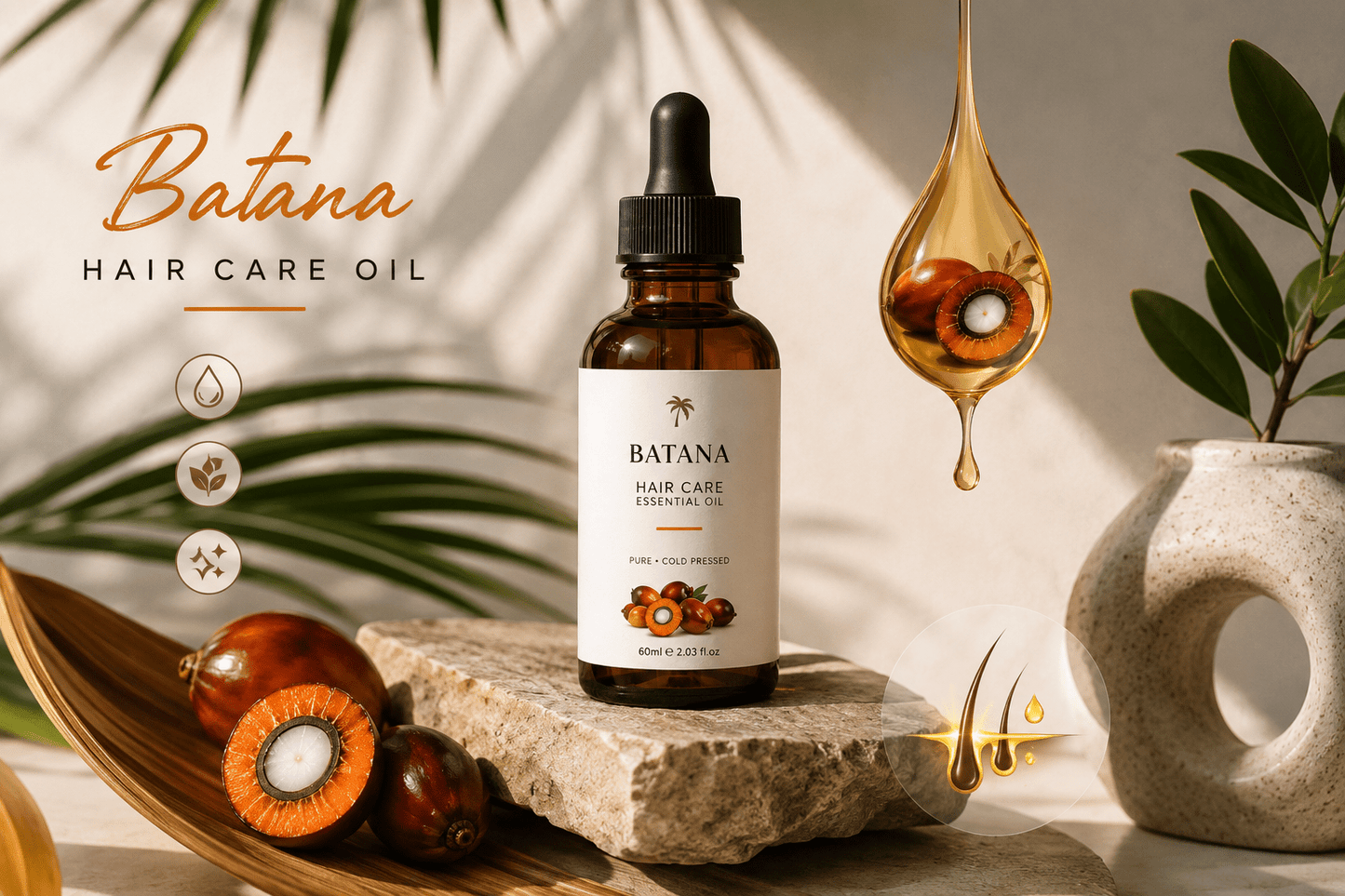 Batana Hair Care Essential Oil - Happily Living