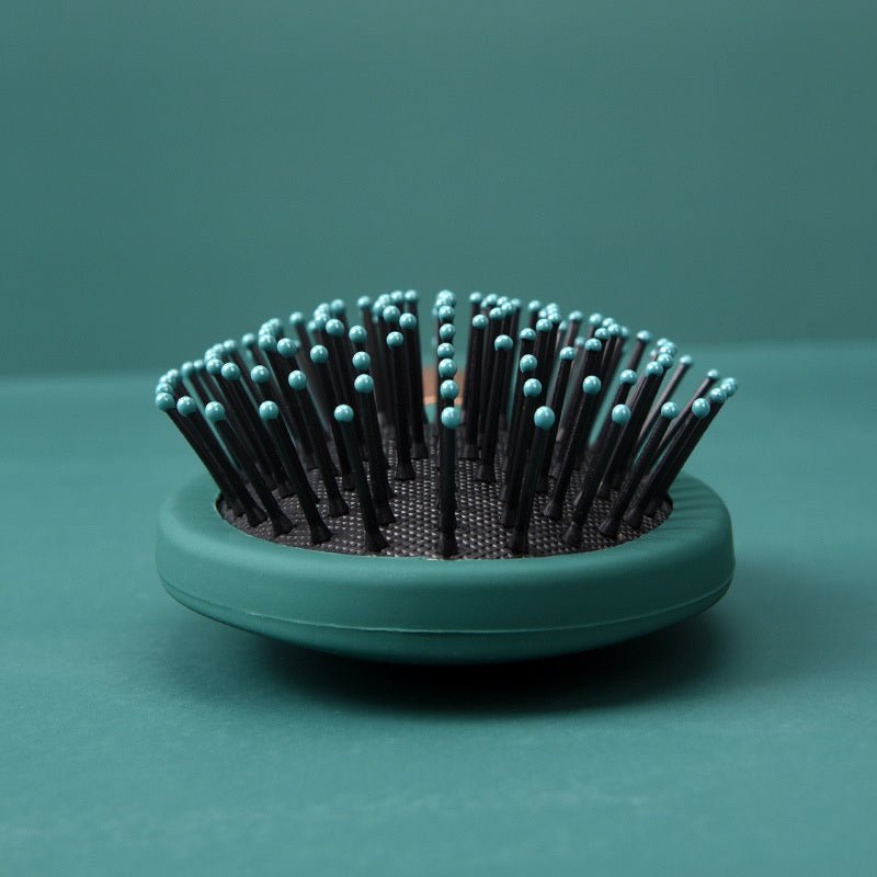 Dark Green Massage Comb for Straight and Curly Hair - Happily Living