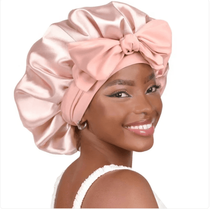 Double-Layer Bow Wide-Brimmed Hair Care Hat - Happily Living