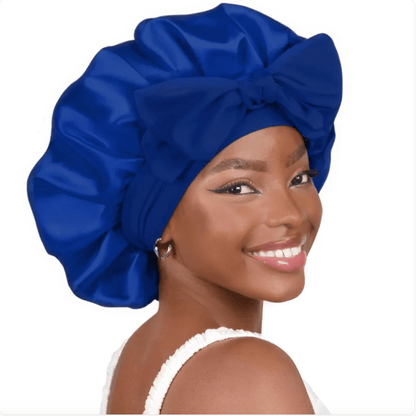 Double-Layer Bow Wide-Brimmed Hair Care Hat - Happily Living