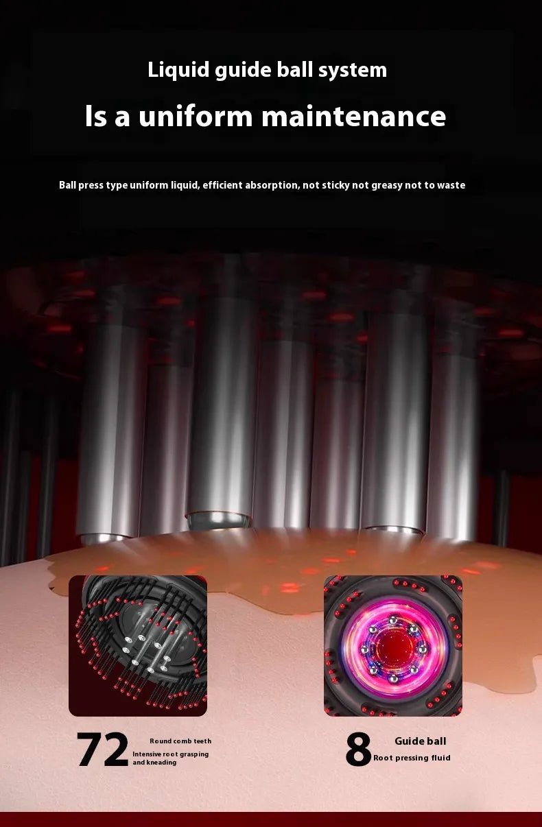 Electric Scalp Massage Comb – Red Light & Hair Care - Happily Living