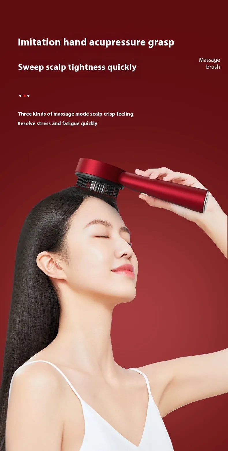 Electric Scalp Massage Comb – Red Light & Hair Care - Happily Living