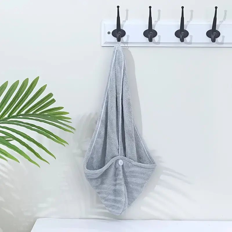 Microfiber Hair Towel Wrap for Curly Hair (1pc) - Happily Living
