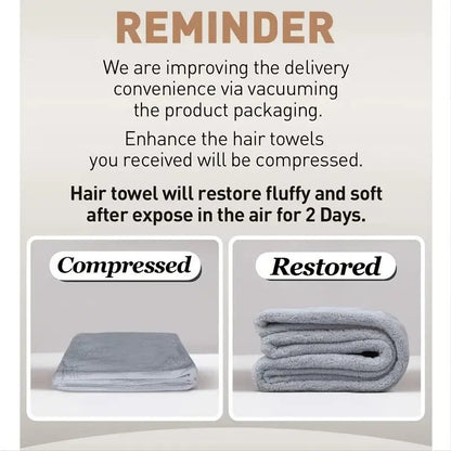 Microfiber Hair Towel Wrap for Curly Hair (1pc) - Happily Living