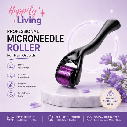 Professional Micro Needle Roller for Hair Growth - Happily Living