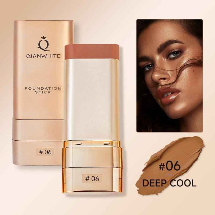 QIANWHITE Radiant Skin Foundation Stick - Waterproof 24H Long-Lasting Makeup