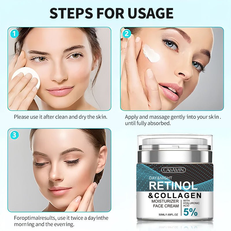 Retinol Collagen Face Cream - Press Type - Happily Living