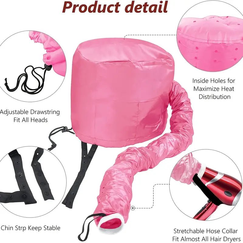 Soft Hooded Hair Dryer Attachment for Curly Hair Care - Happily Living