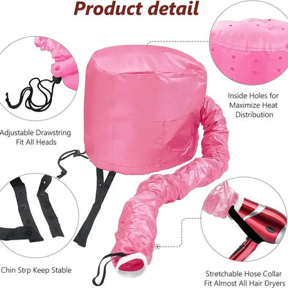 Soft Hooded Hair Dryer Attachment for Curly Hair Care - Happily Living