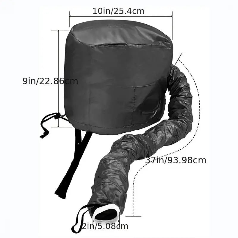 Soft Hooded Hair Dryer Attachment for Curly Hair Care - Happily Living