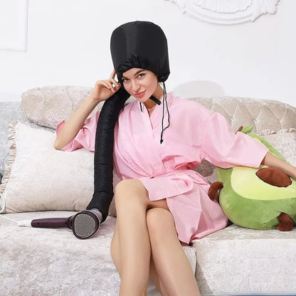 Soft Hooded Hair Dryer Attachment for Curly Hair Care - Happily Living