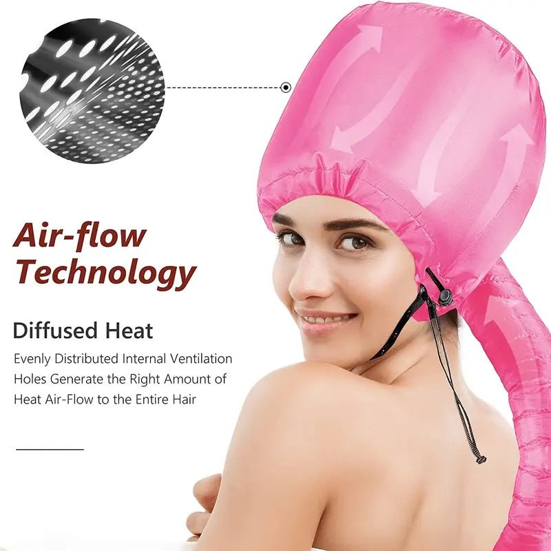 Soft Hooded Hair Dryer Attachment for Curly Hair Care - Happily Living